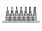 Yato Klucze ampułowe torx 5-cio ramienne YT-0461 5 szt.