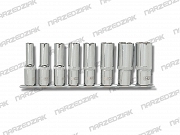 Neo Klucze nasadowe 08-650 (1/2") 8 szt. 12-kątne długie