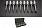 Neo Klucze ampułowe torx 08-708 9szt.