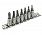 Topex Klucze ampułowe Torx 39D378 komplet 8 szt.