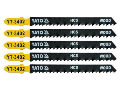 Yato Brzeszczoty do wyrzynarek HCS do drewna 8 TPI 5 szt. YT-3402