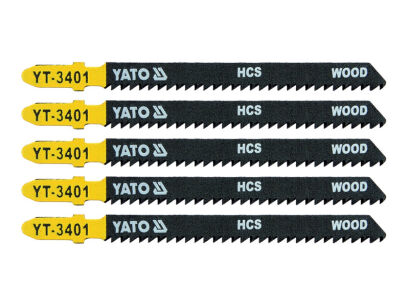 Yato Brzeszczoty do wyrzynarek HCS do drewna i tworzyw 10 TPI 5 szt. YT-3401