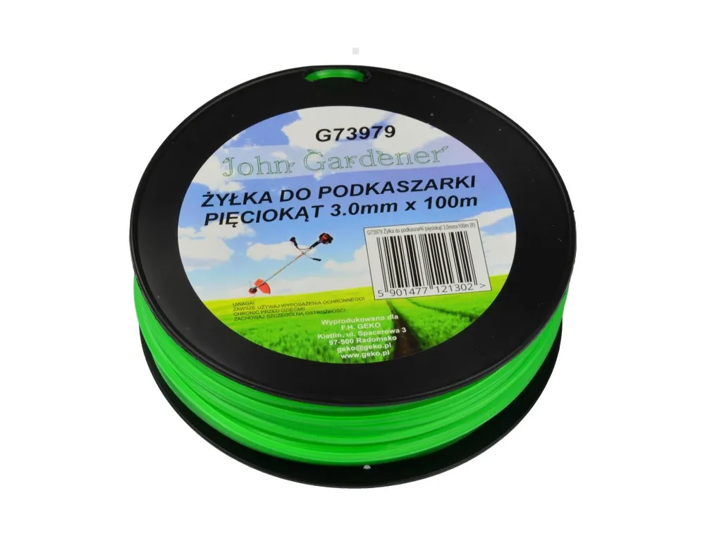 Geko Żyłka do podkaszarki pięciokąt 3,0mmx100m G73979