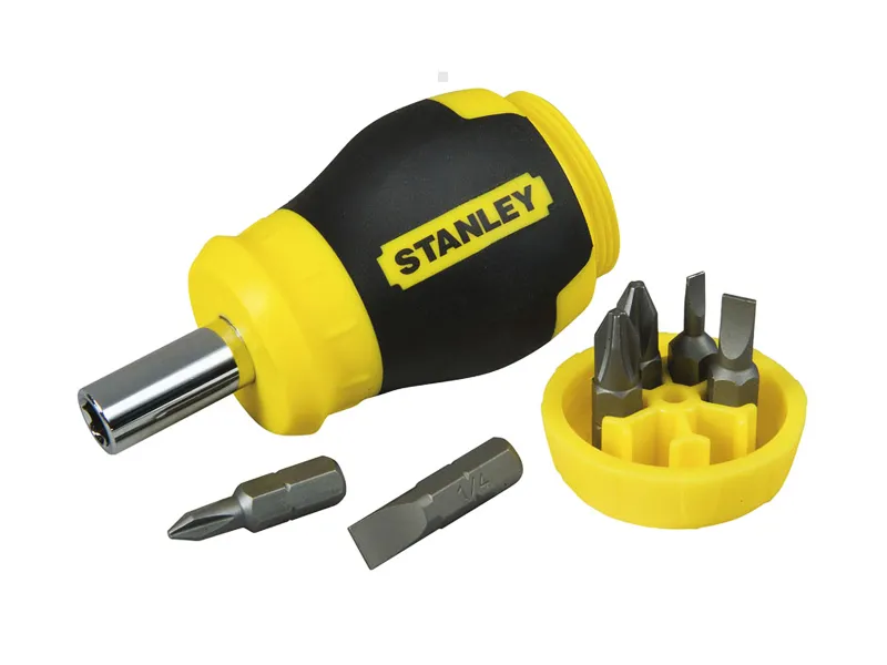 Stanley Pokrętło do bitów krótkie MULTI-BIT + 6 końcówek 0-66-357 