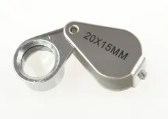 Talvico Lupa 20x 15mm składana, metalowa obudowa 5682 