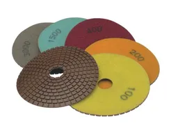 Dedra Dysk polerski elastyczny diamentowy  125mm  (gr80-5000) H12G