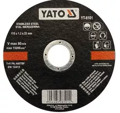 Yato Tarcza do cięcia stali nierdzewnej 115x1,2mm YT-6101 