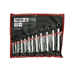 Yato Klucze oczkowe odgięte CrV 12 szt. 6-32 mm YT-0398