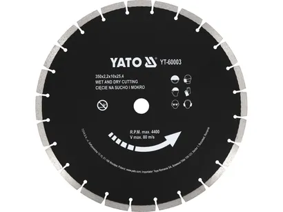 Yato Tarcza diamentowa do betonu 350x25,4mm wytrzymała YT-60003 