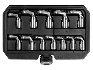 Yato Klucze oczkowe otwarte z przegubem zestaw 12cz. 8-19mm YT-38550 - 2