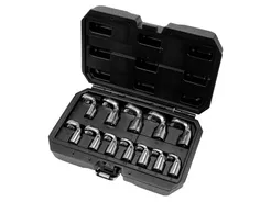 Yato Klucze oczkowe otwarte z przegubem zestaw 12cz. 8-19mm YT-38550