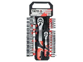 Yato Komplet nasadek z akcesoriami 1/4