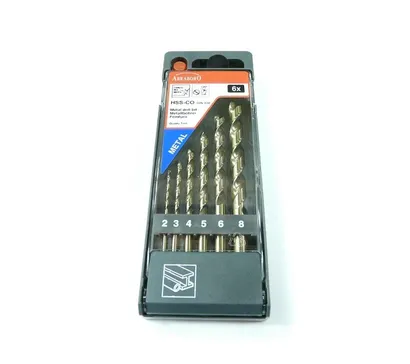 Abraboro Zestaw wierteł do metalu HSS-Co  6szt. AB14190610