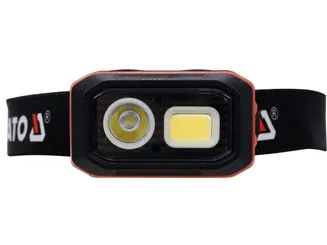 Yato Latarka czołowa 500 lm, akumulator lub 3x AAA, czujnik ruchu YT-08593 PROMOCJA - 2