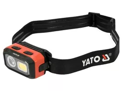 Yato Latarka czołowa 500 lm, akumulator lub 3x AAA, czujnik ruchu YT-08593
