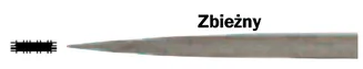 Kennedy Pilnik igiełkowy podwójny gładzik ślusarski precyzyjny zbieżny 140mm KEN0315570  - 2