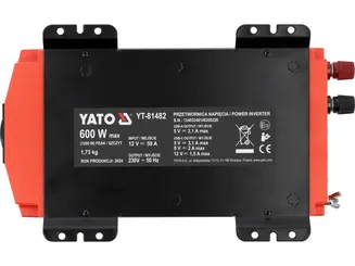 Yato Przetwornica napięcia samochodowa 12V / 230V 600W YT-81482 - 4