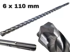 AWTOOLS Wiertło do betonu zbrojonego SDS Plus 6 x 110 mm QUADRO EXTREME AW43620BL