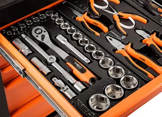 NEO Tools Szafka warsztatowa 7 szuflad z 176 narzędziami 84-222-12 - 16