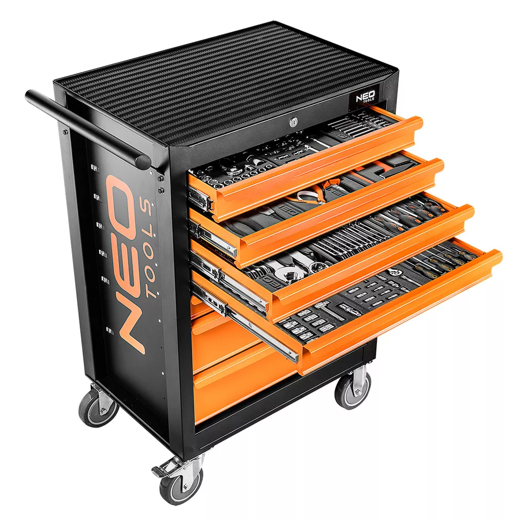 NEO Tools Szafka warsztatowa 7 szuflad z 176 narzędziami 84-222-12