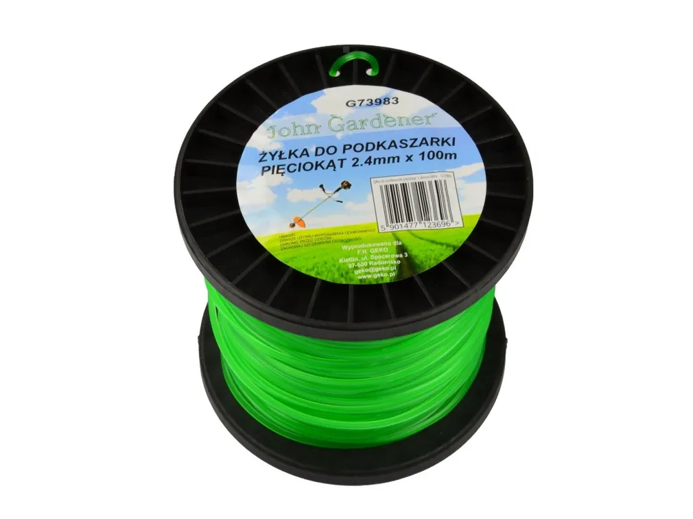 Geko Żyłka do podkaszarki pięciokąt 2,4mmx100m G73983