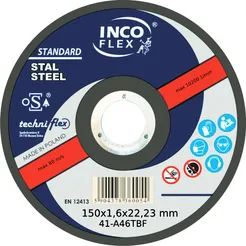 Incoflex Tarcza do cięcia metalu Standard M41 150x1,6 A46T BF