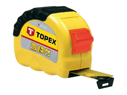 Topex Miara zwijana stalowa ShiftLock długość 8m 27C308