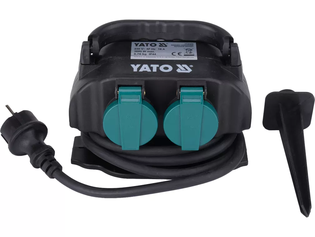Yato Gniazdo ogrodowe wbijane IP44 230 V YT-81270