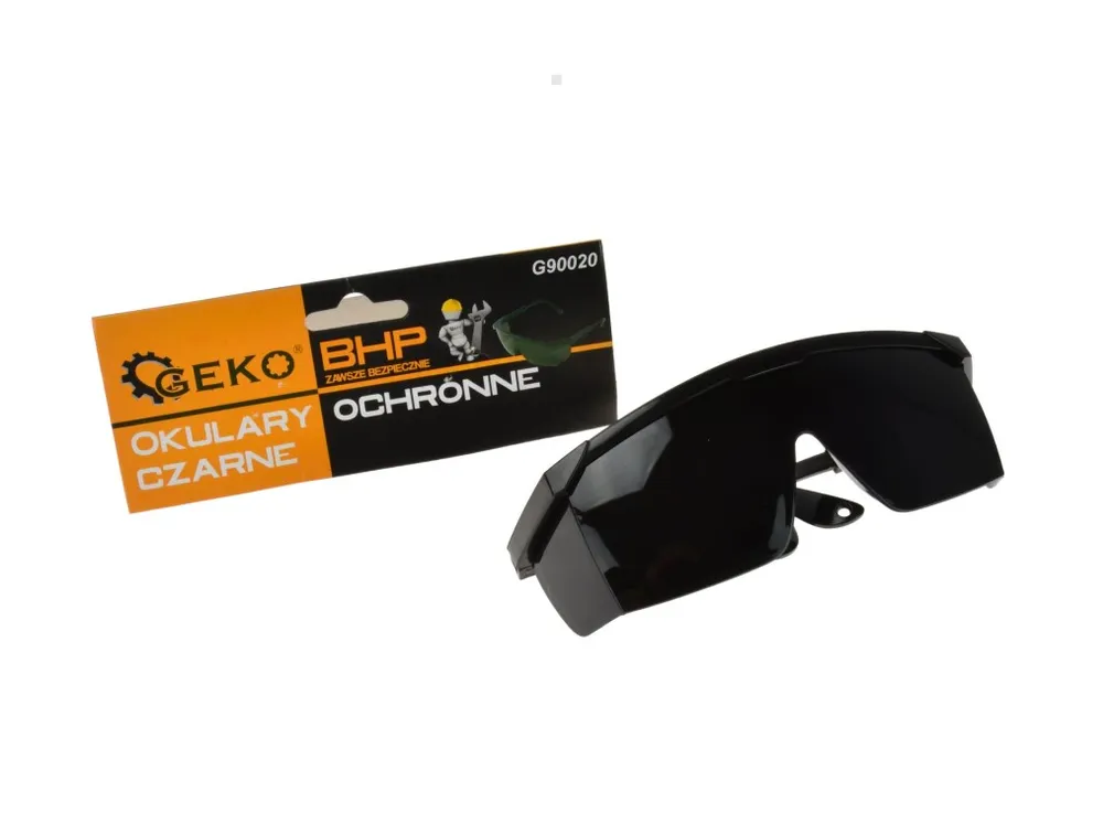 Geko Okulary ochronne czarne G90020