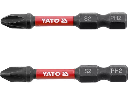 Yato Bity udarowe 1/4"x50 mm PH2 2 szt. YT-78041