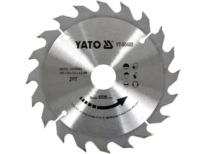 Yato Tarcza widiowa do drewna 190x20Tx30mm szybkie cięcie YT-60488