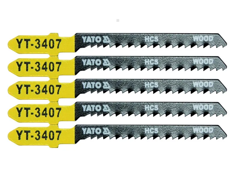 Yato Brzeszczoty do wyrzynarek HCS do drewna 13 TPI 5 szt. YT-3407 cięcie po łuku 