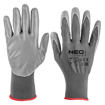 Neo Rękawice robocze, poliester pokryty PU, 4131X, rozmiar 7 97-646-7