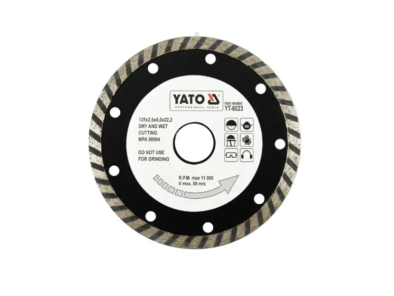 Yato Tarcza diamentowa do cięcia betonu Turbo 115x2,4mm YT-6022 