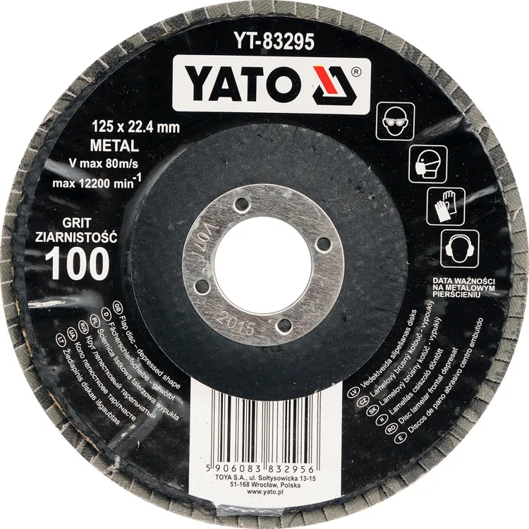 Yato Ściernica listkowa talerzowa wypukła 125mm GR.60  YT-83293 