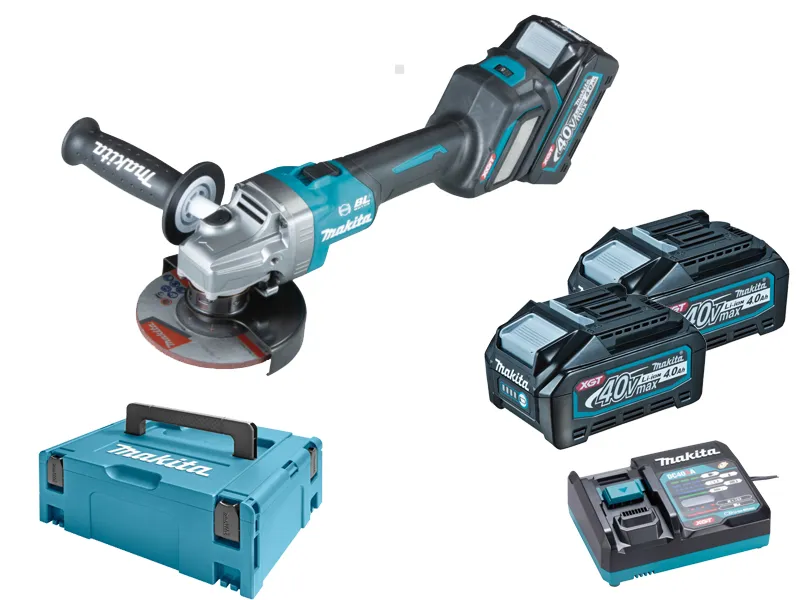Makita Szlifierka kątowa akumulatorowa 40V 125mm 2 x 4Ah GA023GM201
