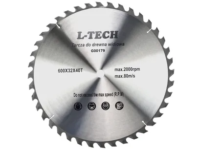Geko Tarcza do cięcia drewna 600x32mm 40z. G00179 