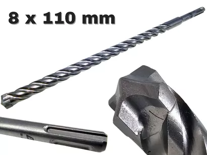 AWTOOLS Wiertło do betonu zbrojonego SDS Plus 8 x 110 mm QUADRO EXTREME AW43625BL