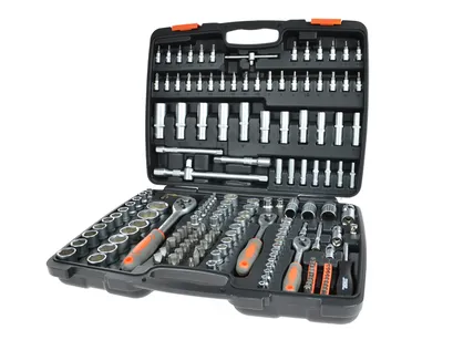 Sthor Zestaw narzędziowy z grzechotką 173szt. 1/2",1/4",3/8" AS-DRIVE XXL 58688 