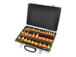 Geko Zestaw frezów do drewna profilowanych 35szt. trzpień 8mm G01202  - 2