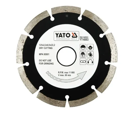 Yato Tarcza diamentowa do cięcia betonu segmentowa 125x2,2mm YT-6003 