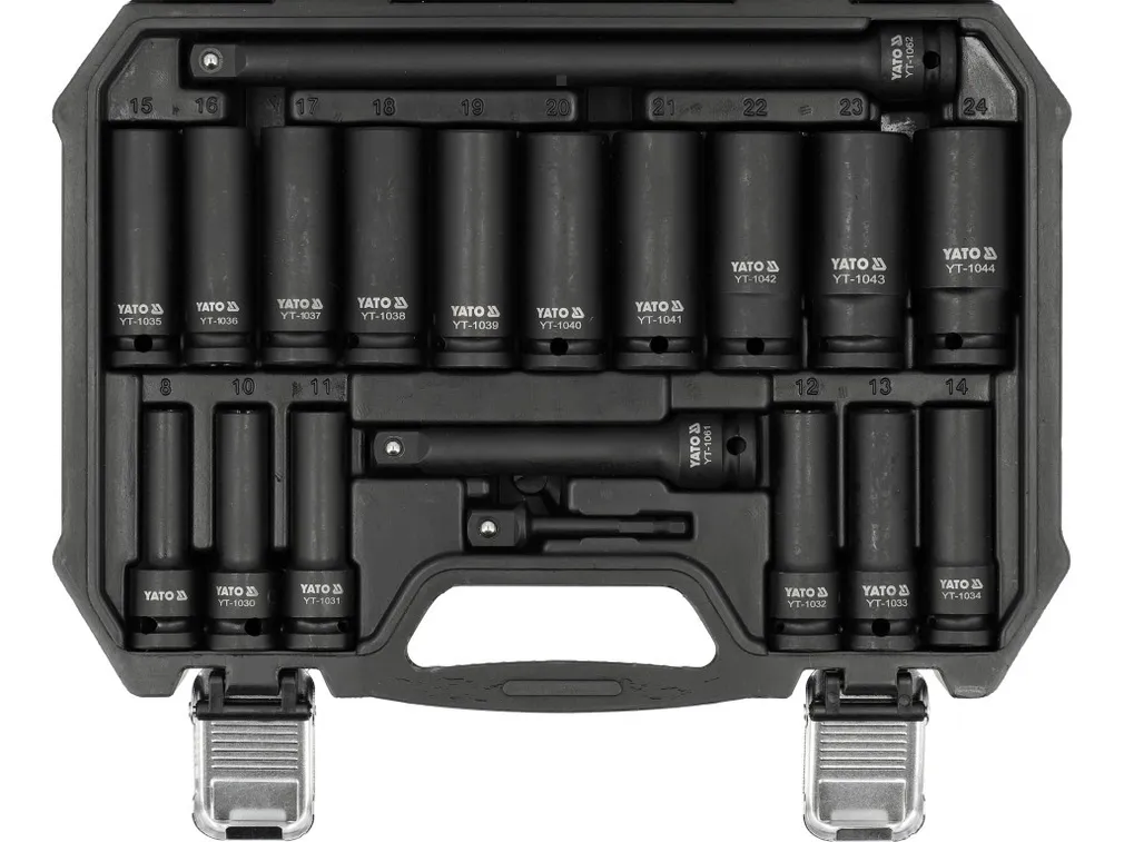 Yato Zestaw nasadek udarowych długich 8-24mm 1/2