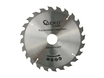 Geko Tarcza do cięcia drewna 200x32mm z otworami 24z. G78050 