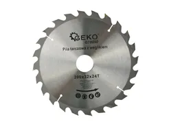 Geko Tarcza do cięcia drewna 200x32mm z otworami 24z. G78050 