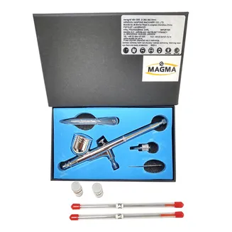 Magma Aerograf pistolet do malowania zestaw 3 dysze 0,2 0,3 0,5 mm AB130 - 5