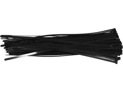 Yato Opaski zaciskowe nylonowe czarne 400 x 7,6 mm 50 szt. YT-70653