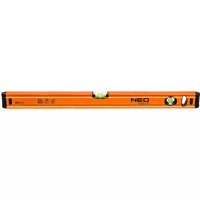 Neo poziomnica aluminiowa precyzyjna 60 cm z 2 libellami 71-062