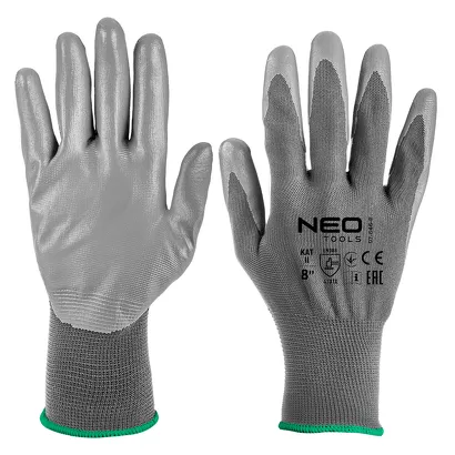 Neo Rękawice robocze, poliester pokryty PU, 4131X, rozmiar 8 97-646-8