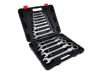 Kietlin Klucze płasko oczkowe łamane z grzechotką 8-32mm 13el. K00105 - 2