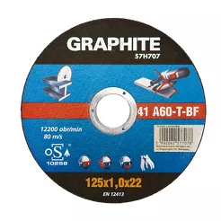 Graphite Tarcza do cięcia metalu 115x1,0mm 57h705 